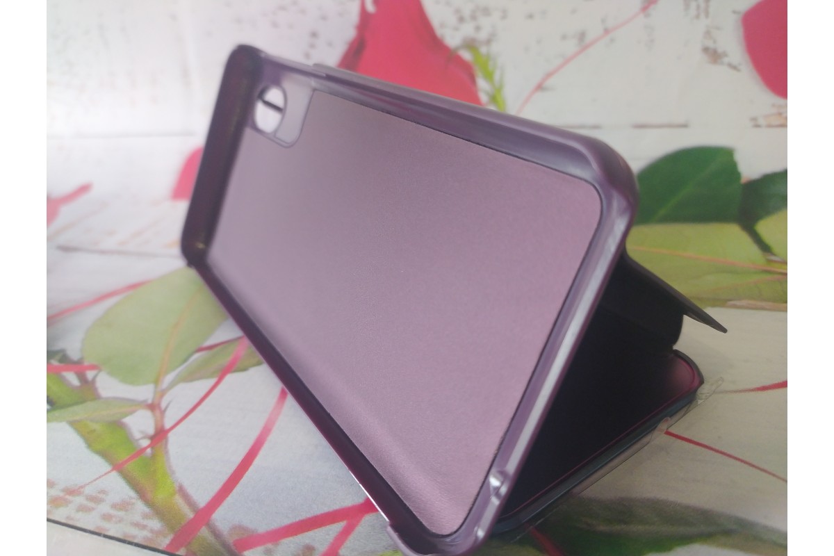 Чохол-книжка Clear View Standing Cover для Samsung Galaxy M01 Core / A01 Core Бордовий