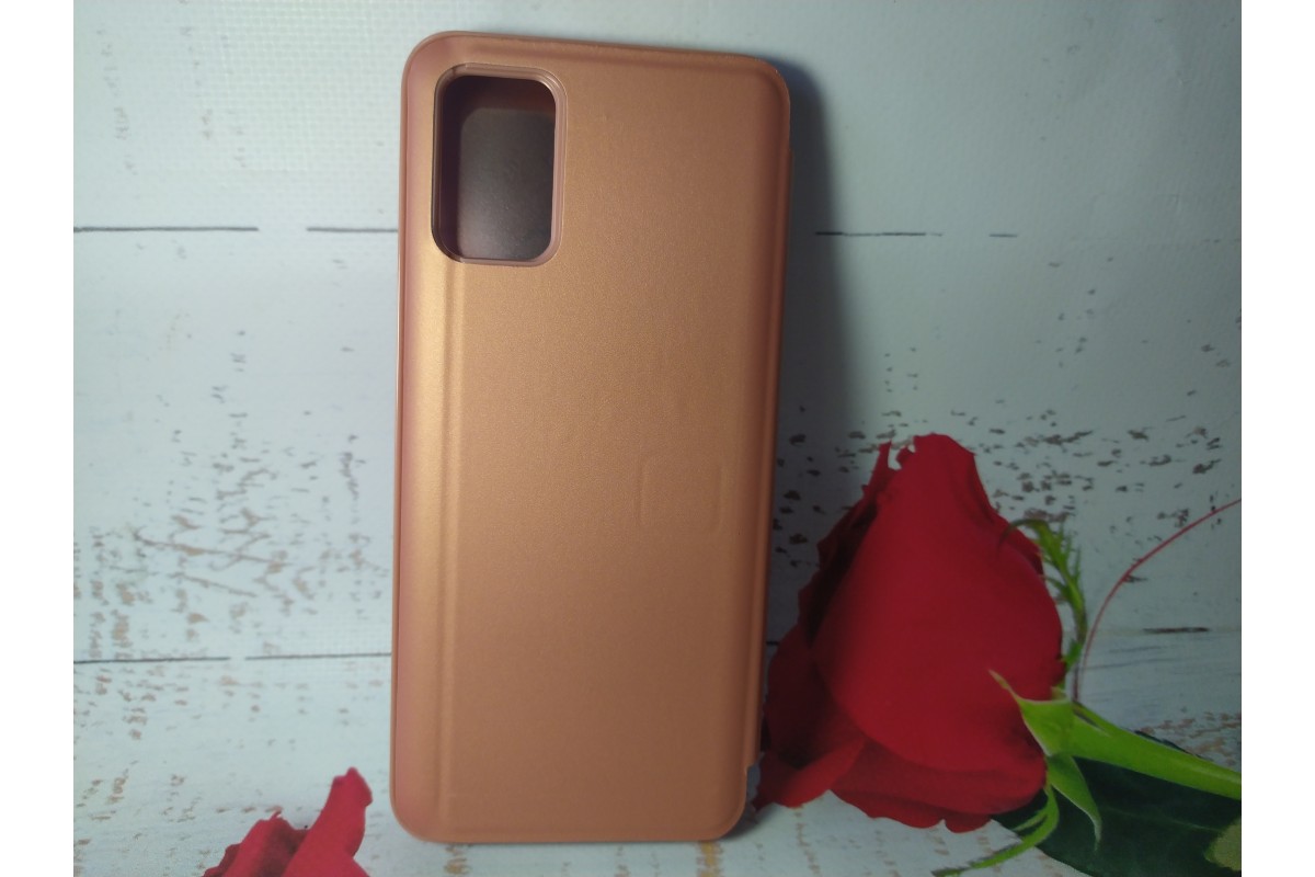 Чохол-книжка Clear View Standing Cover для Samsung Galaxy A02s/A03s Рожеве золото