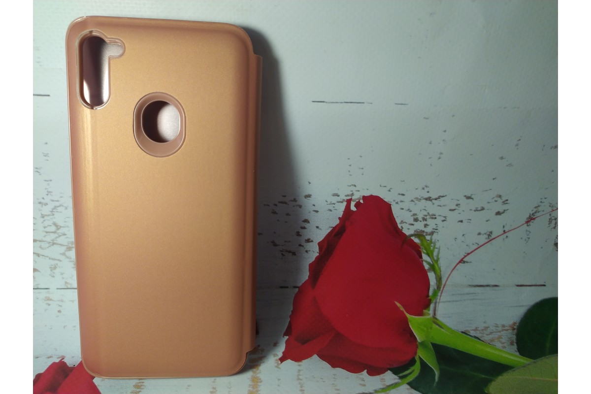 Чохол-книжка Clear View Standing Cover для Samsung Galaxy A11 Рожеве золото