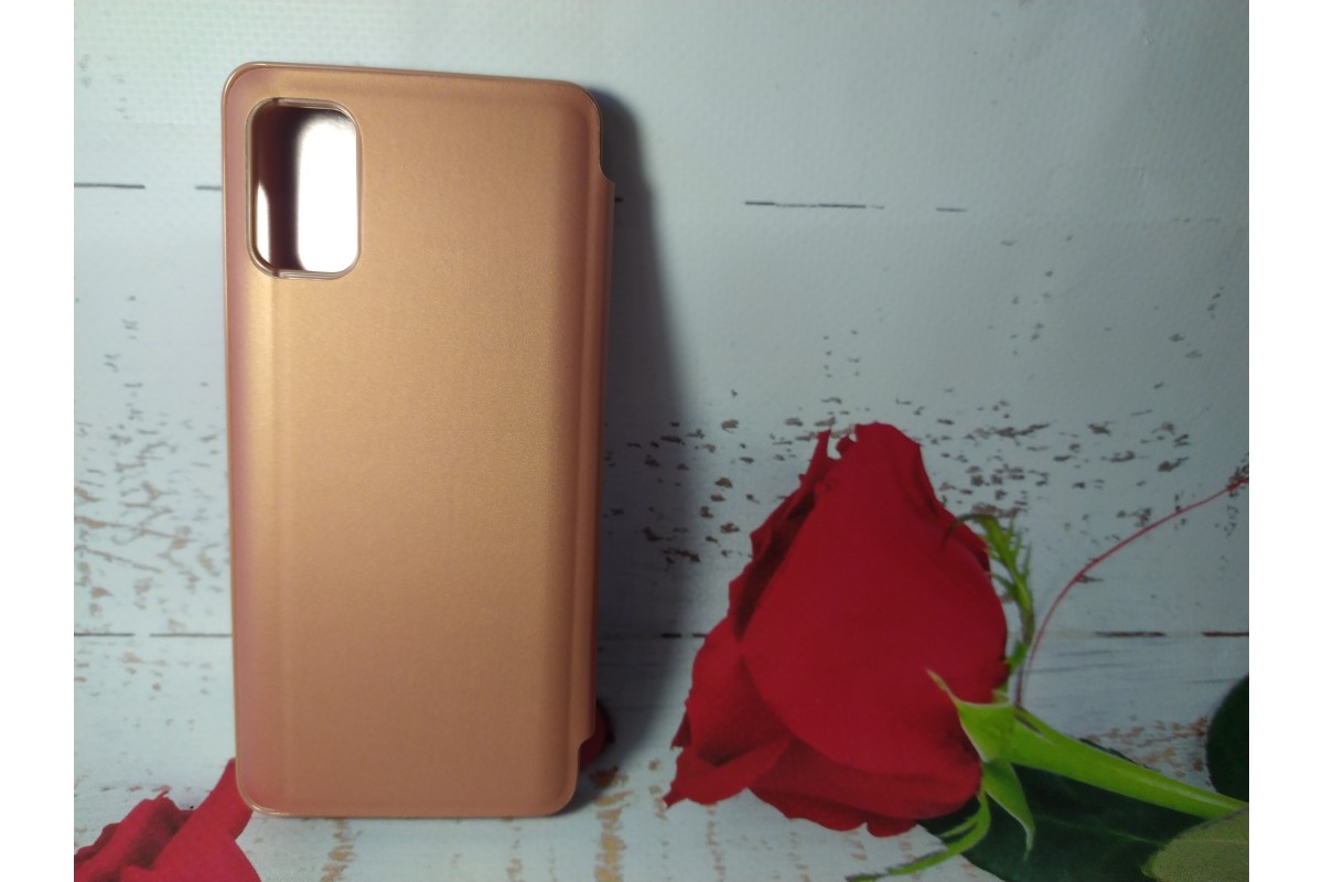 Чохол-книжка Clear View Standing Cover для Samsung Galaxy A41 Рожеве золото