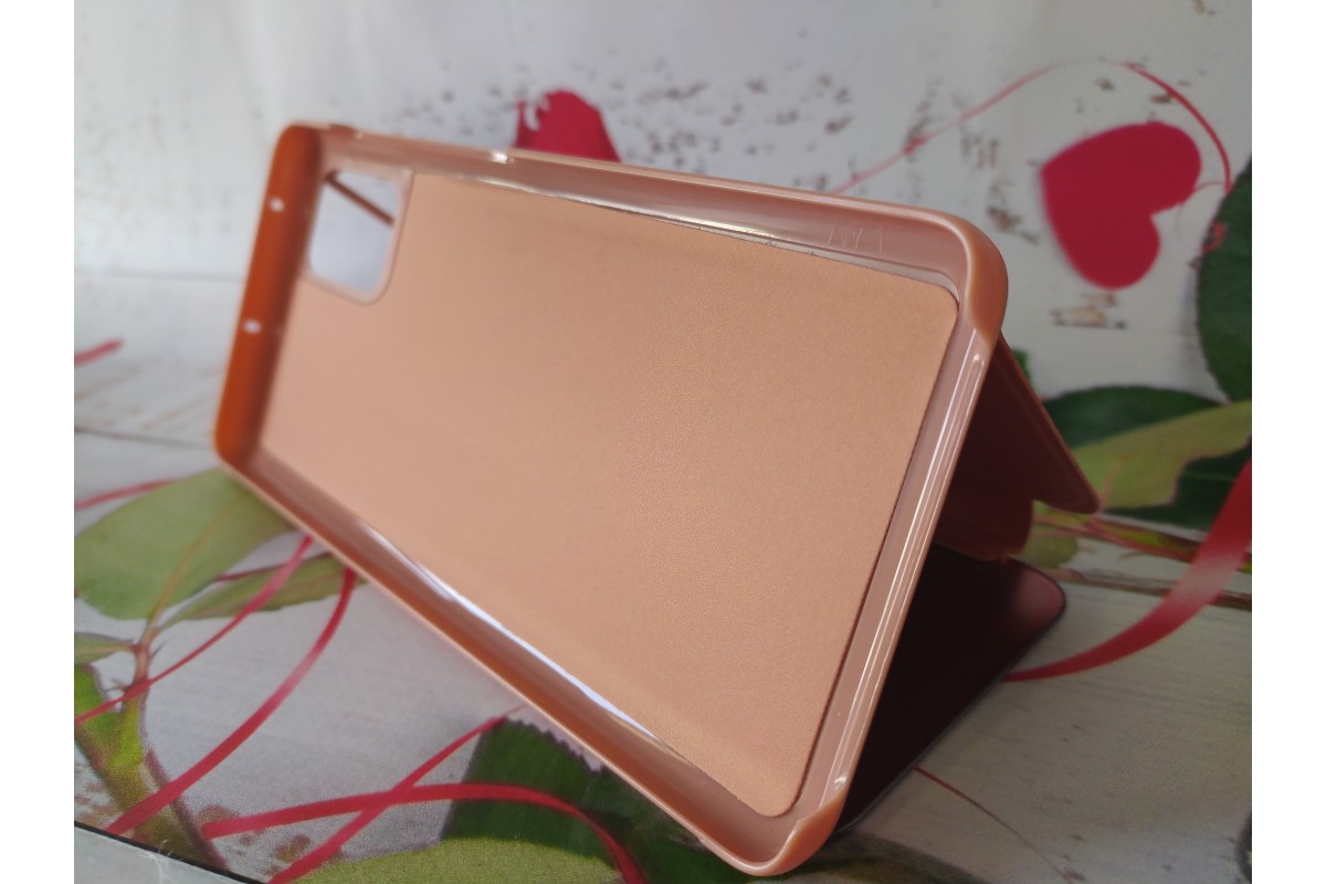 Чохол-книжка Clear View Standing Cover для Samsung Galaxy A71 Рожеве золото